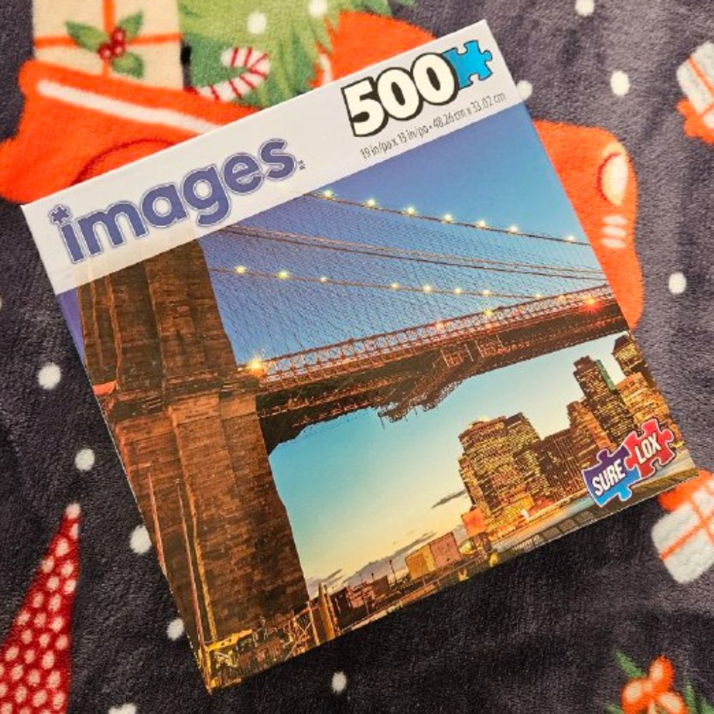 Sure-Lox IMAGES 500 Piece Jigsaw Puzzle - Brooklyn Bridge - NEW‎